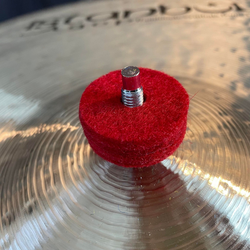 Ahead Red Wool Cymbal Felts 10 Pack 1.5 X 0.5" - Image 2