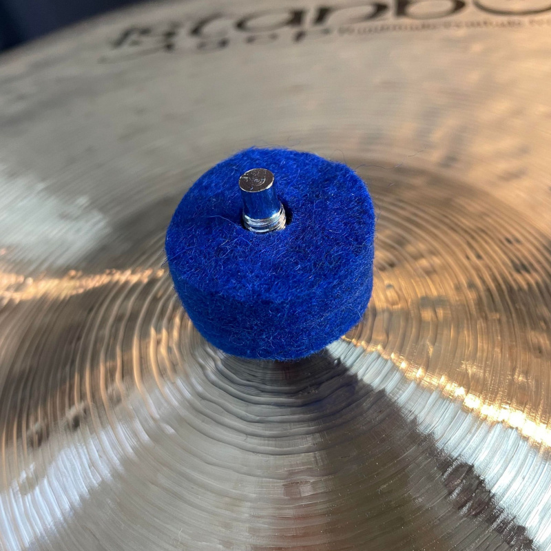 Ahead Blue Wool Cymbal Felts 10 Pack 1.5X.5" - Image 2