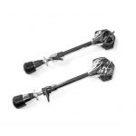Worldmax Bass Drum Spurs - Chrome - Pair