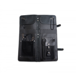 Ahead Black Handmade Leather Stick Case - Image 2