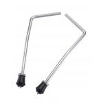 Worldmax Vintage Bass Drum Spurs - Chrome - Pair