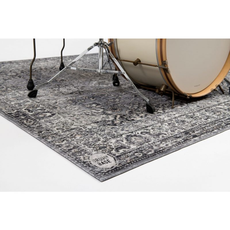 DRUMnBASE Vintage Persian Drum Rug - Grey - 185 x160cm - Image 2