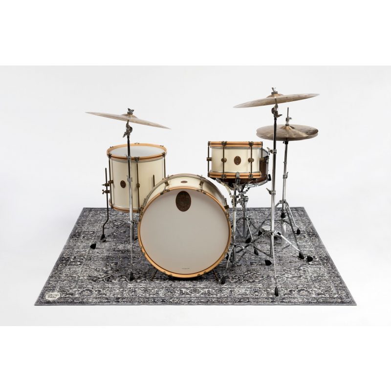 DRUMnBASE Vintage Persian Drum Rug - Grey - 185 x160cm - Image 6