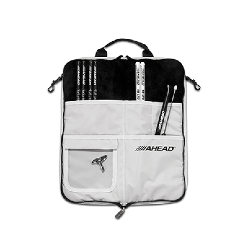 Ahead Deluxe Stick Case (Black with Gray Trim Gray Interior Plush Velvet Interior) - Image 2