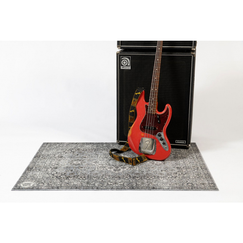 DRUMnBASE Vintage Persian Stage Rug - Grey - 130 x 90cm - Image 3