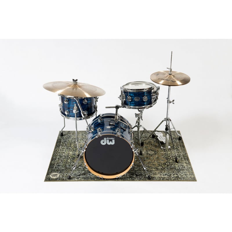 DRUMnBASE Vintage Persian Stage Rug - Green - 130 x 90cm - Image 2