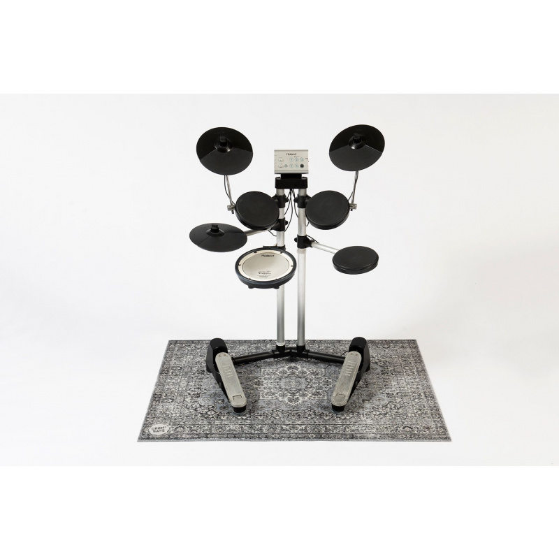 DRUMnBASE Vintage Persian Stage Rug - Grey - 130 x 90cm - Image 6