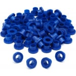 Danmar 100 Pack Nylon Tension Rod Washers - Blue