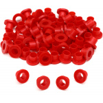 Danmar 50 Pack Nylon Tension Rod Washers - Red