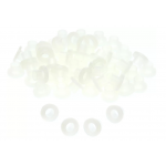 Danmar 50 Pack Nylon Tension Rod Washers - White
