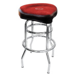 Roc N Soc Tower Stool (Tall - 29") with Red Cycle Seat