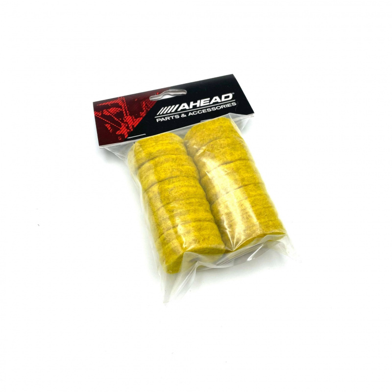 Ahead Yellow Wool Cymbal Felts 10 Pack 1.5 X 0.5" - Image 3