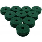 Ahead Green Wool Cymbal Felts 10 Pack 1.5 X 0.5"