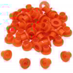 Danmar 100 Pack Nylon Tension Rod Washers - Orange