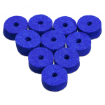 Ahead Blue Wool Cymbal Felts 10 Pack 1.5X.5"