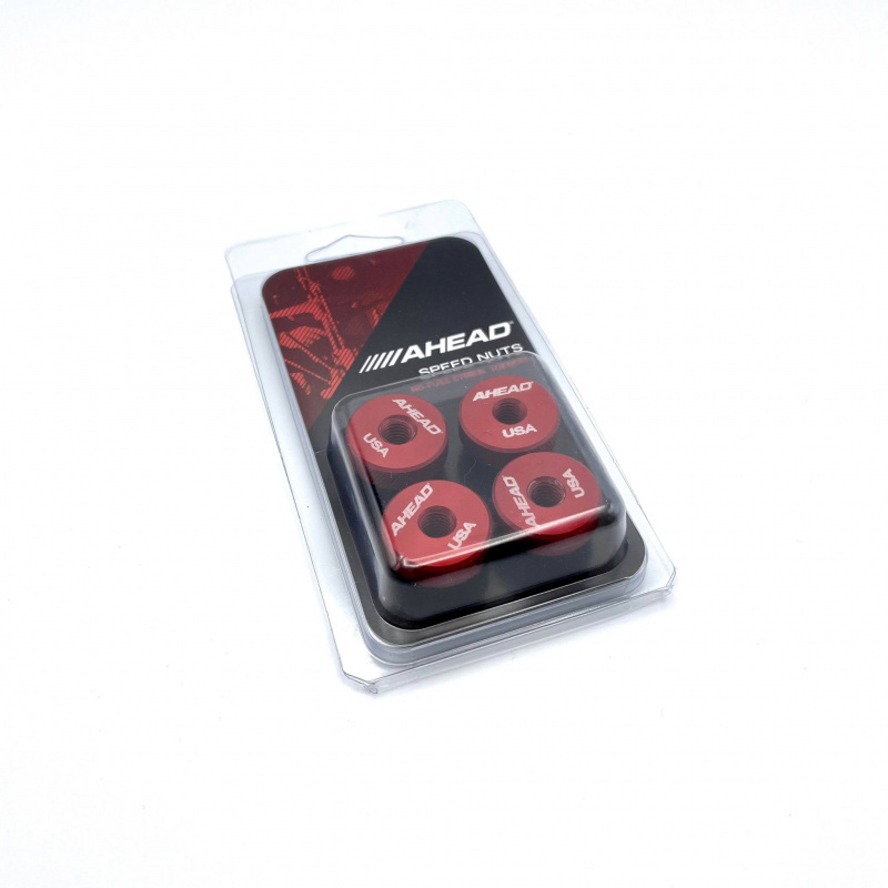 Ahead Speed Nut Cymbal Toppers 4 Pack - Red - Image 3