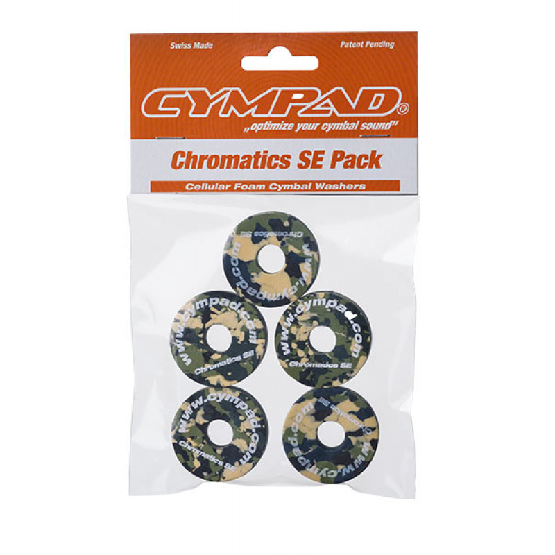 Cympad Chromatics Special Edition Camouflage 40/15mm Cymbal Pad - Set of 5 - Image 2