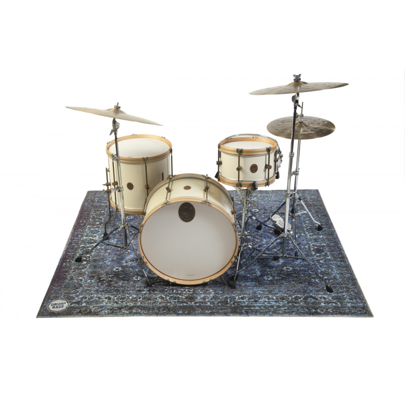 DRUMnBASE Vintage Persian Drum Rug - Blue - 185 x 160cm - Image 3