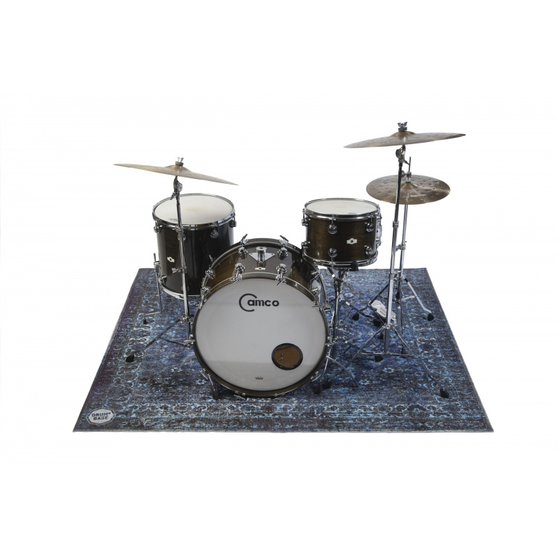 DRUMnBASE Vintage Persian Drum Rug - Blue - 185 x 160cm - Image 2