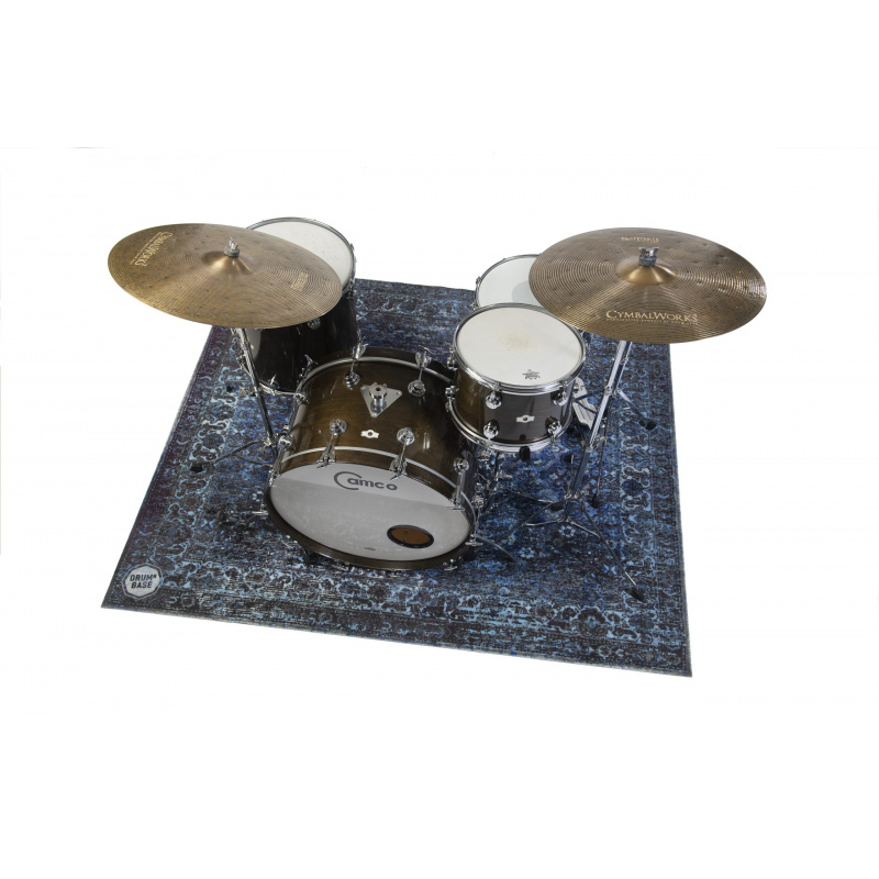 DRUMnBASE Vintage Persian Drum Rug - Blue - 185 x 160cm - Image 6