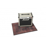 DRUMnBASE Vintage Persian Pedal & Amp Series Rug - Red & Black - 80cm x 60cm - Image 2