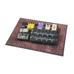 DRUMnBASE Vintage Persian Pedal & Amp Series Rug - Red & Black - 80cm x 60cm - Image 3