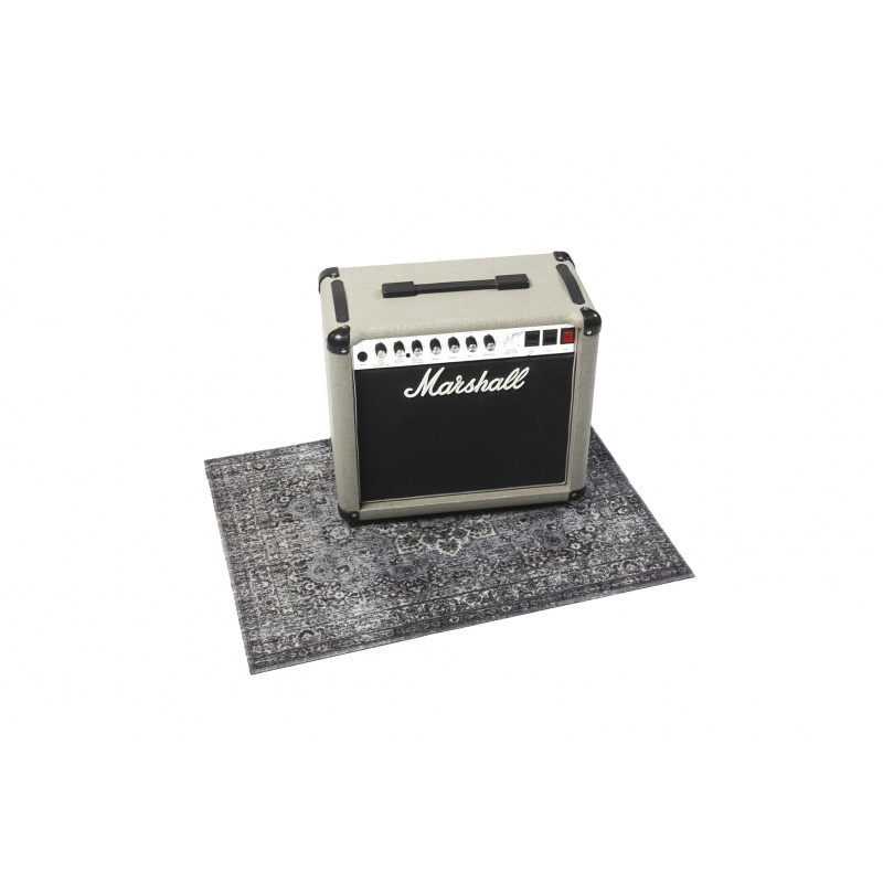 DRUMnBASE Vintage Persian Pedal & Amp Series Rug - Grey - 80cm x 60cm - Image 3