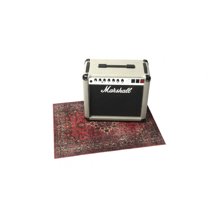 DRUMnBASE Vintage Persian Pedal & Amp Series Rug - Original Red - 80cm x 60cm - Image 4