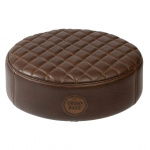 DRUMnBASE Full Grain Leather Drum Throne - Brown (Top Only)
