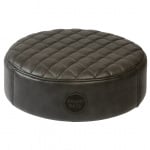 DRUMnBASE Full Grain Leather Drum Throne - Grey (Top Only)