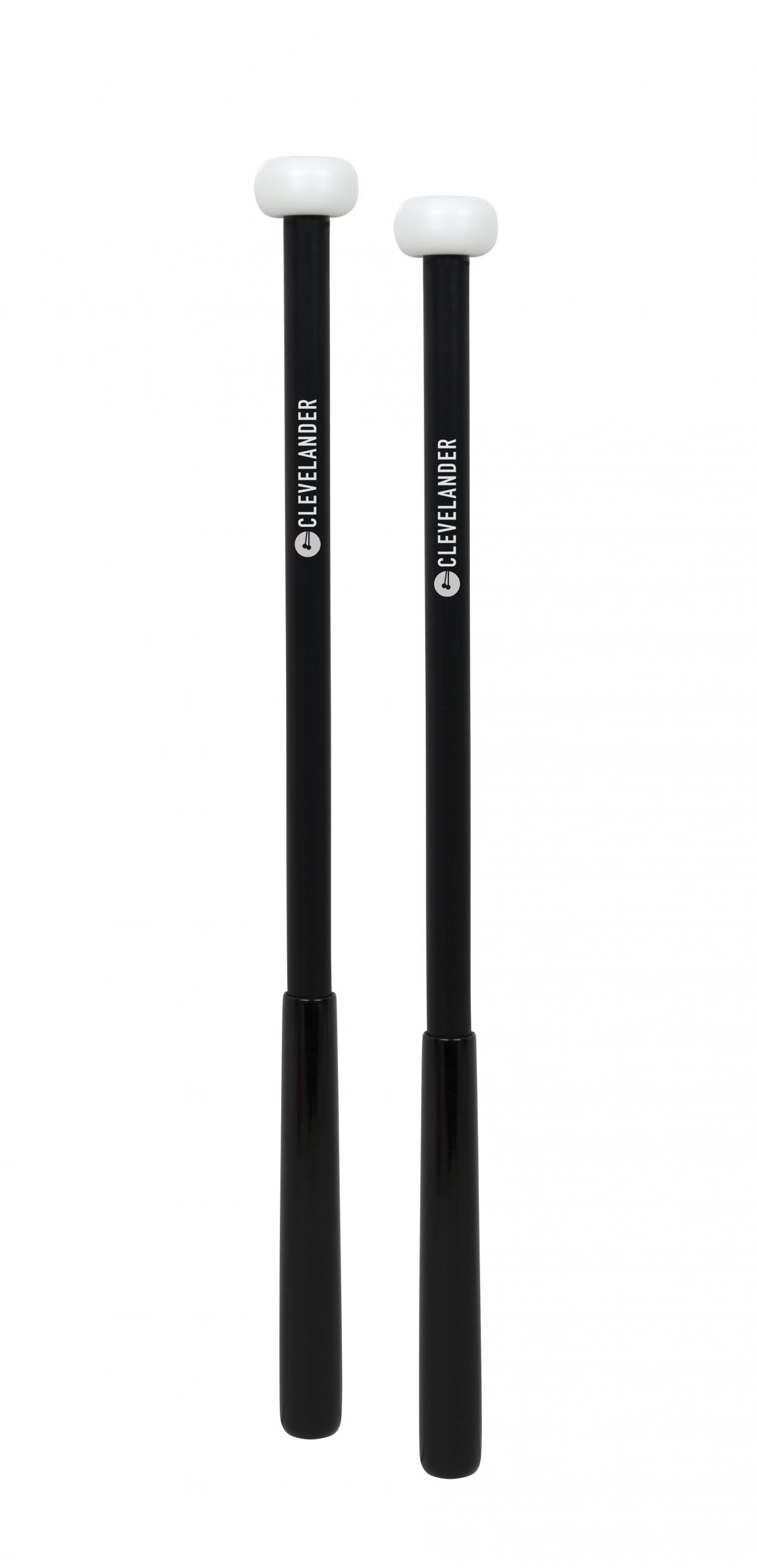 CMT3 Clevelander Percussion Marching Tenor Mallets - Delrin White - Image 1