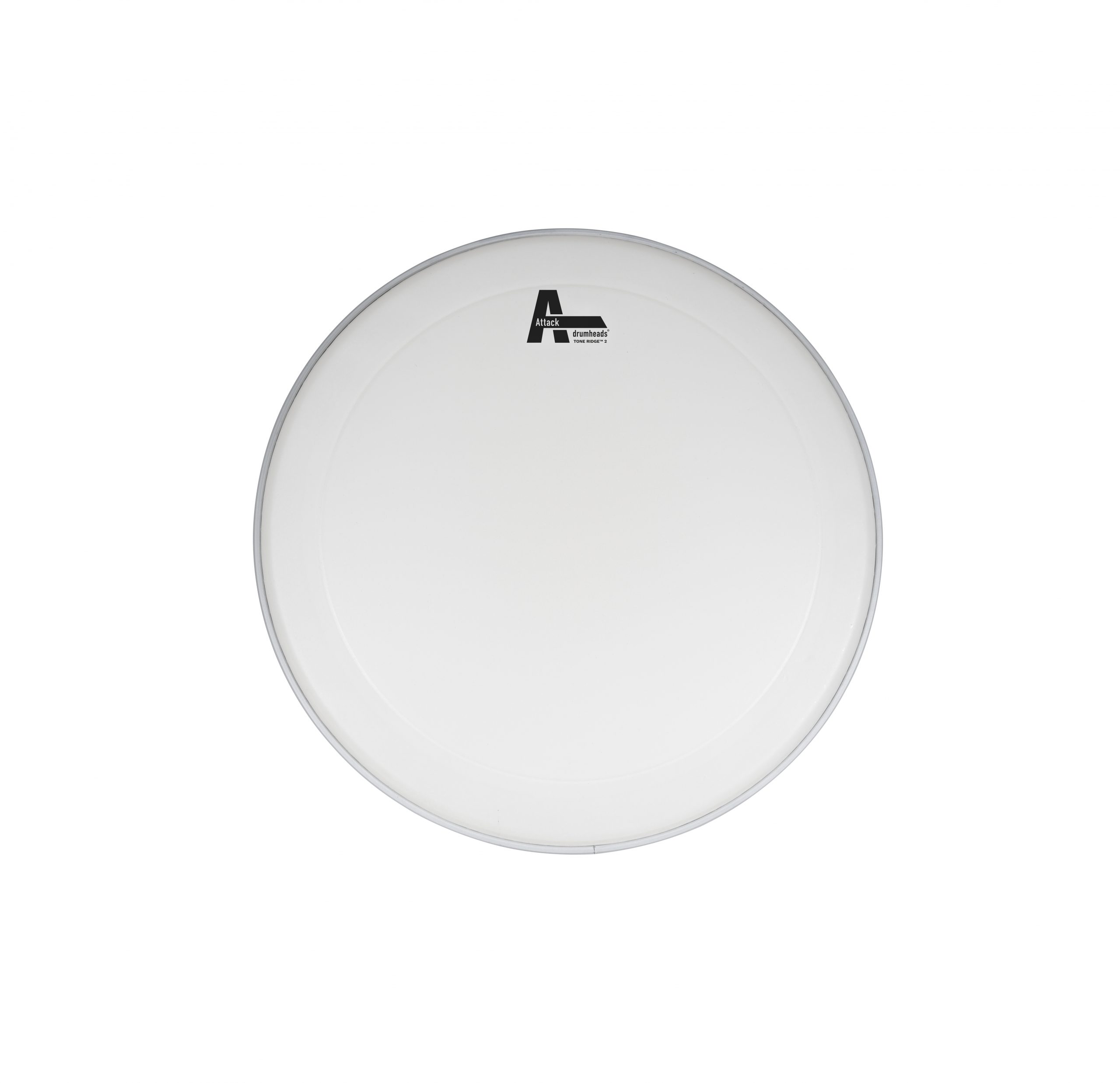 DH12C Attack 12" ToneRidge2 2Ply Medium White Coated Drum Head - Image 1