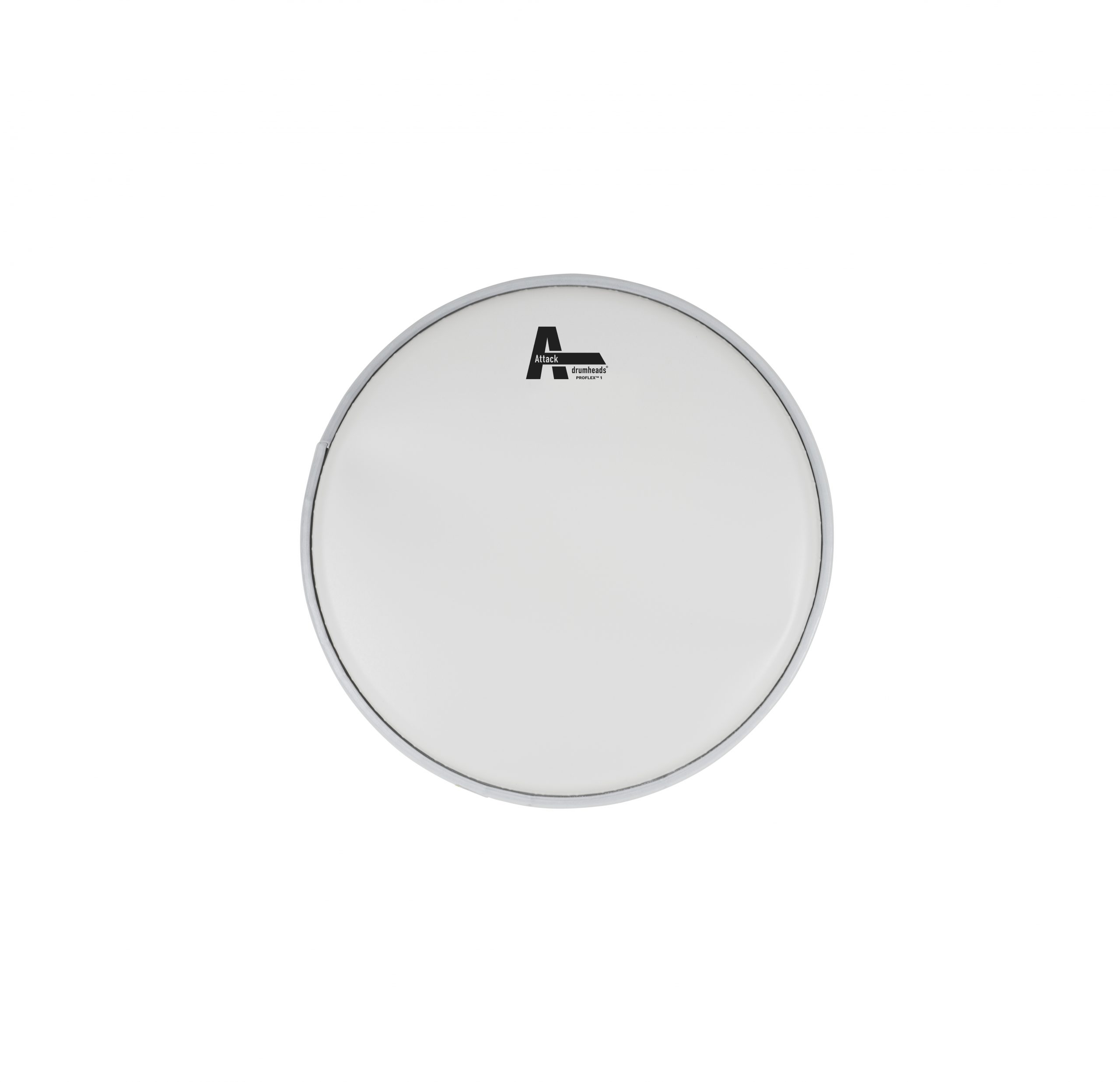 DHA10C Attack 10" ProFlex1 1Ply Medium White Coated Drum Head - Image 1