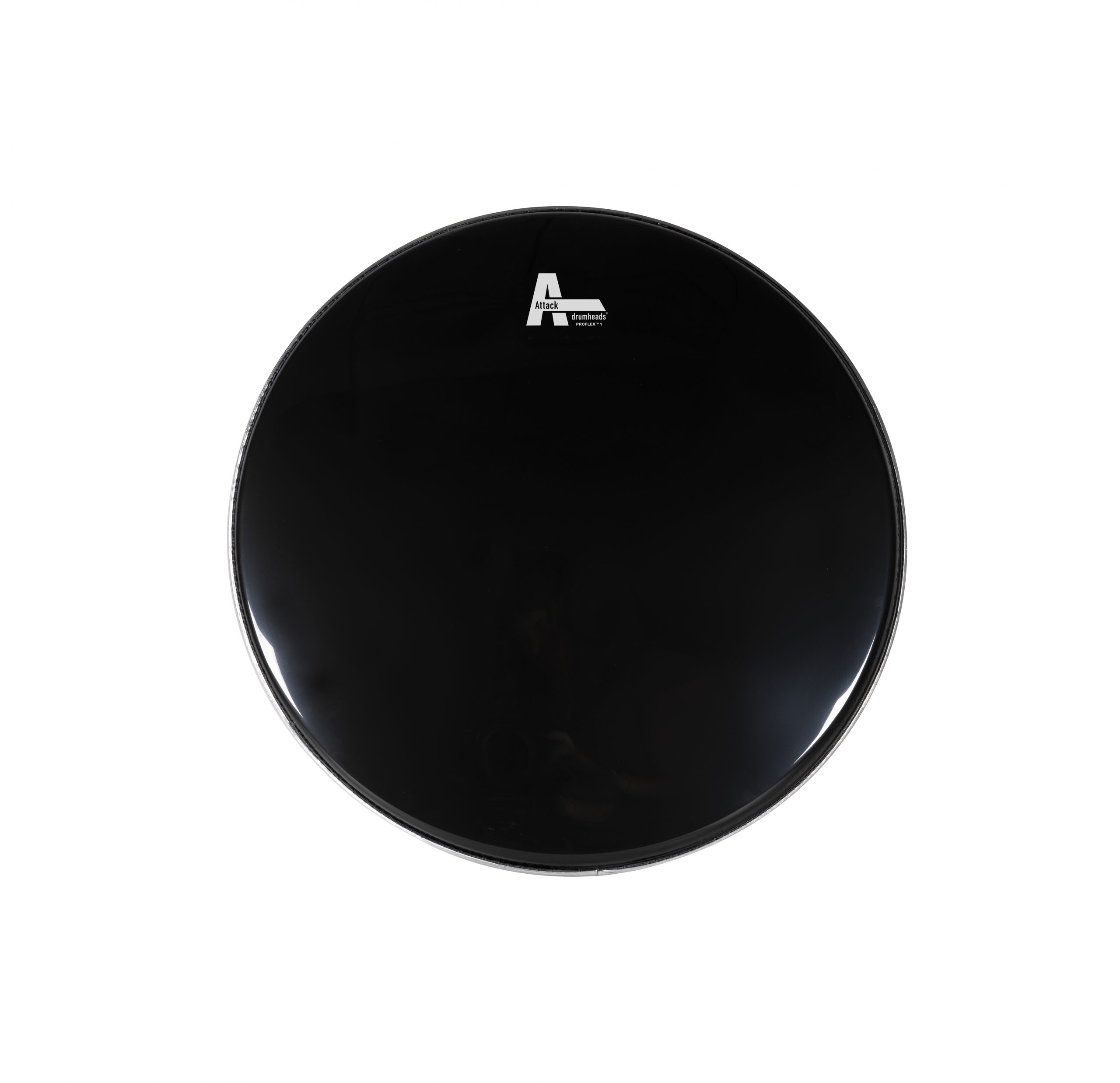DHA13B Attack 13" ProFlex1 1Ply Medium Black Drum Head - Image 1