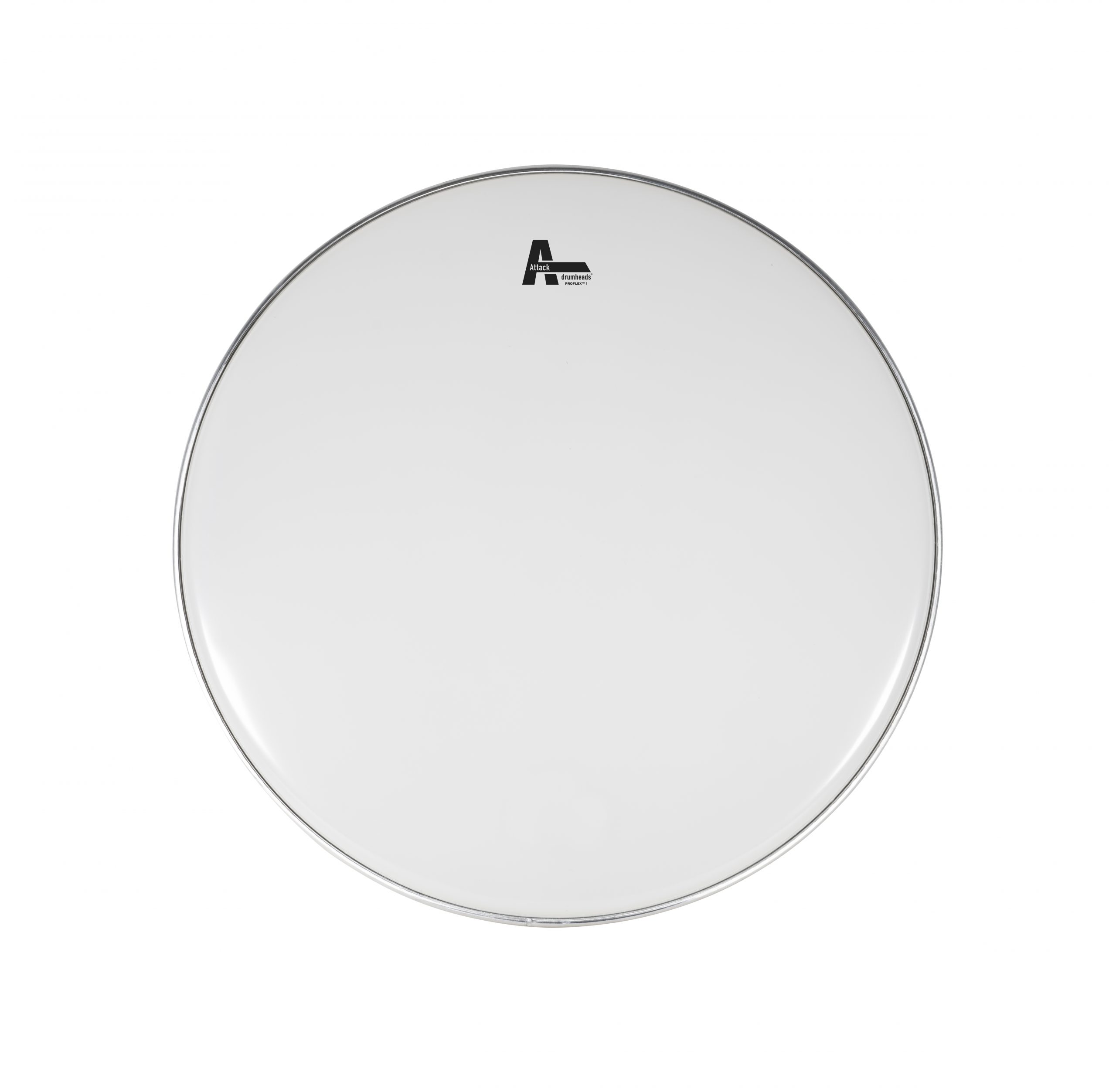 DHA18C-BD Attack 18" ProFlex1 1Ply White Coated Bass Drum Head - Image 1