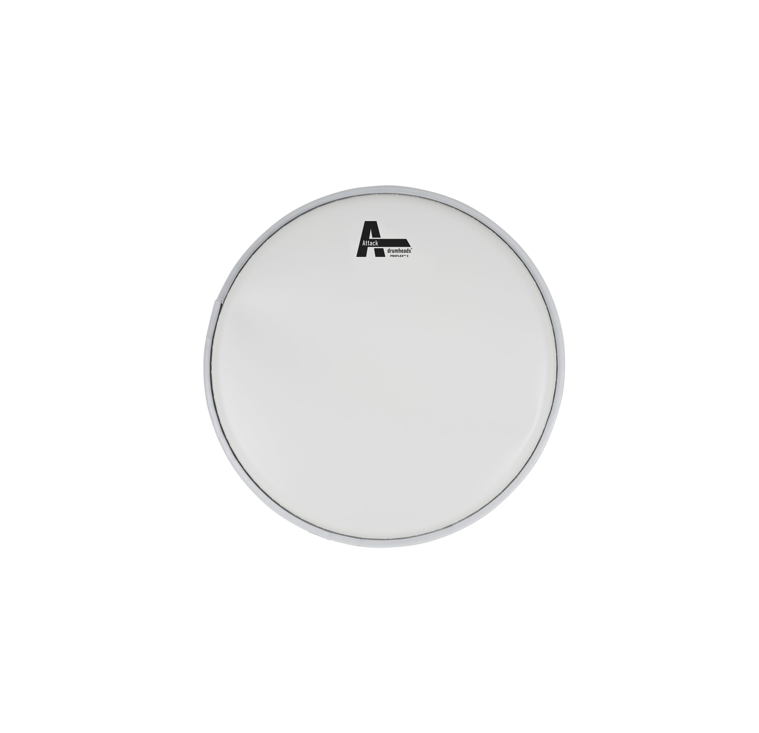 DHA2-10C Attack 10" ProFlex2 2 Ply Heavy White Coated Drum Head - Image 1