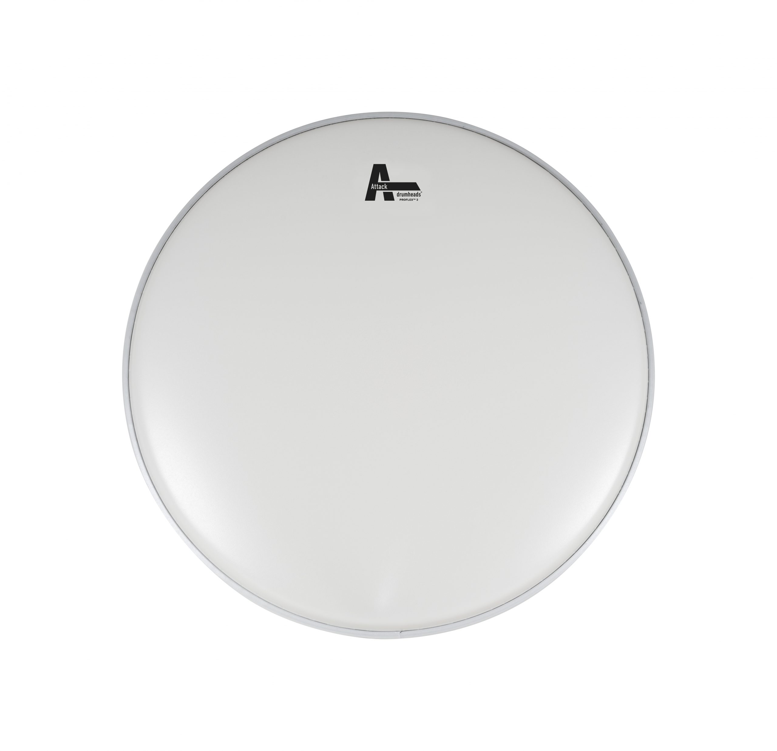 DHA2-15C Attack 15" ProFlex2 2 Ply Heavy White Coated Drum Head - Image 1