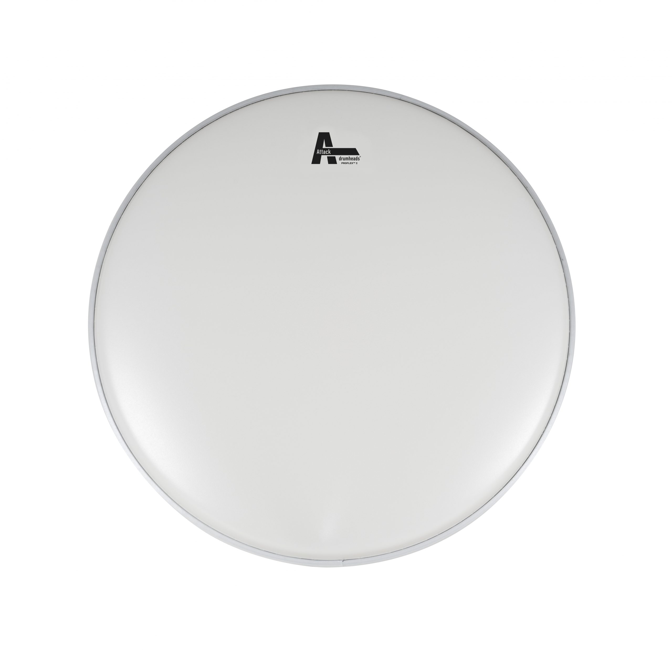 DHA2-16C Attack 16" ProFlex2 2 Ply Heavy White Coated Drum Head - Image 1