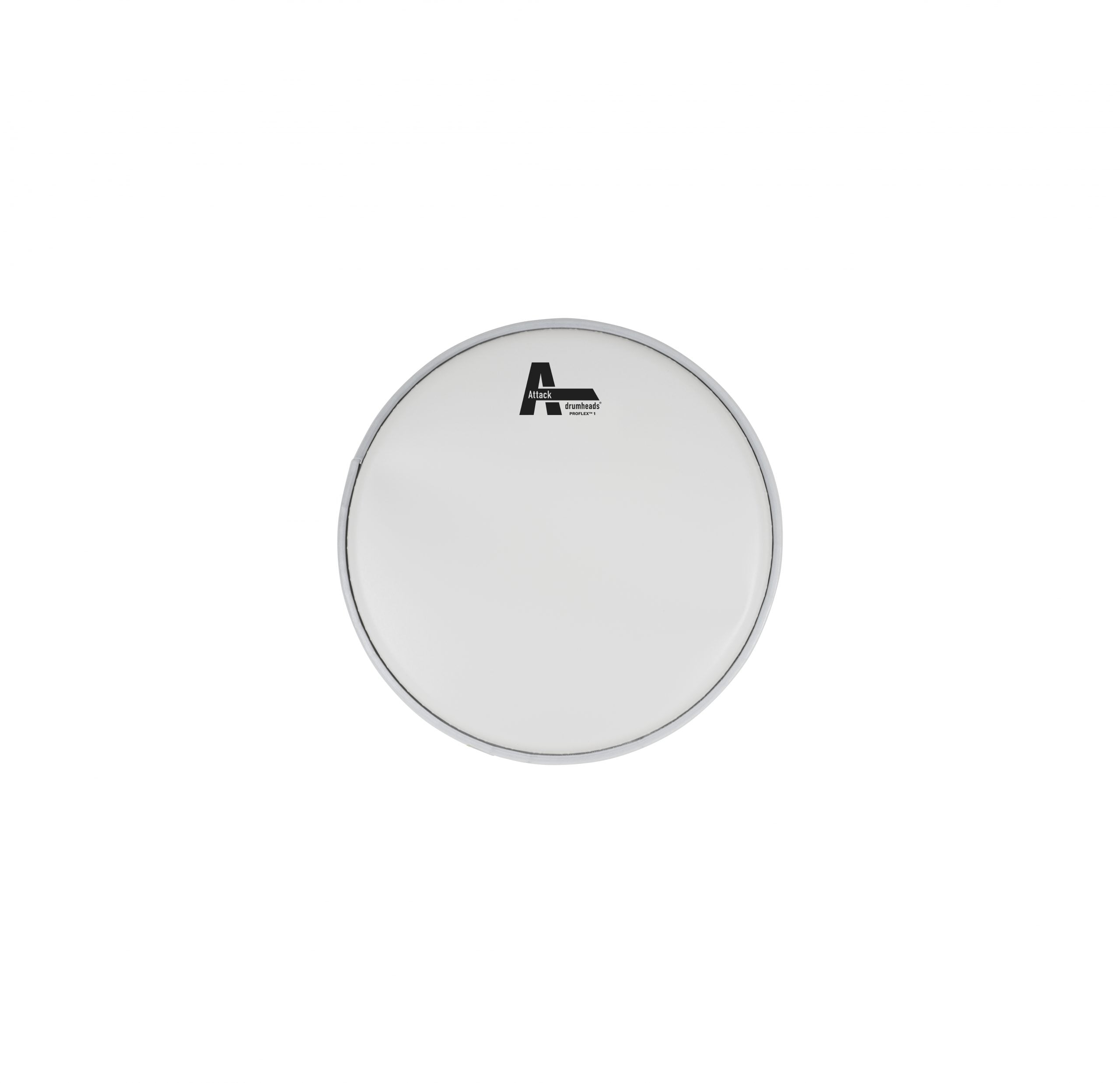 DHA8C Attack 8" ProFlex1 1Ply Medium White Coated Drum Head - Image 1