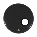Attack 22" ProFlex1 1Ply No Overtone Black Ported Resonant Bass Drum Head