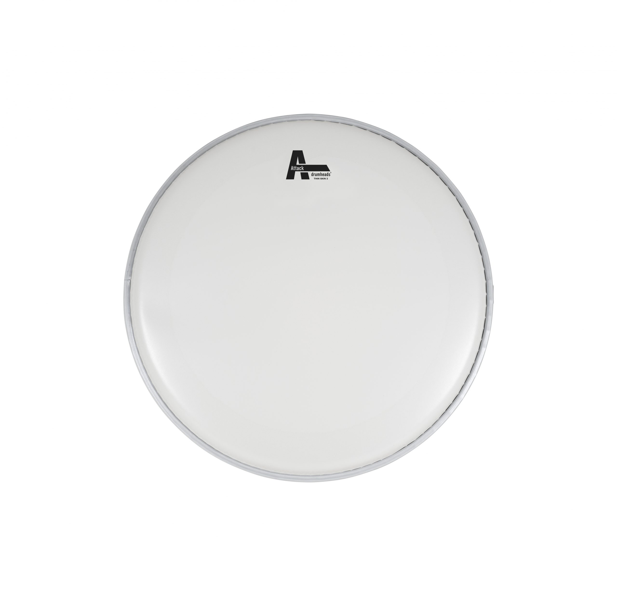 DHTS2-13C Attack 13" ThinSkin2 2Ply Medium Thin Coated White Drum Head - Image 1