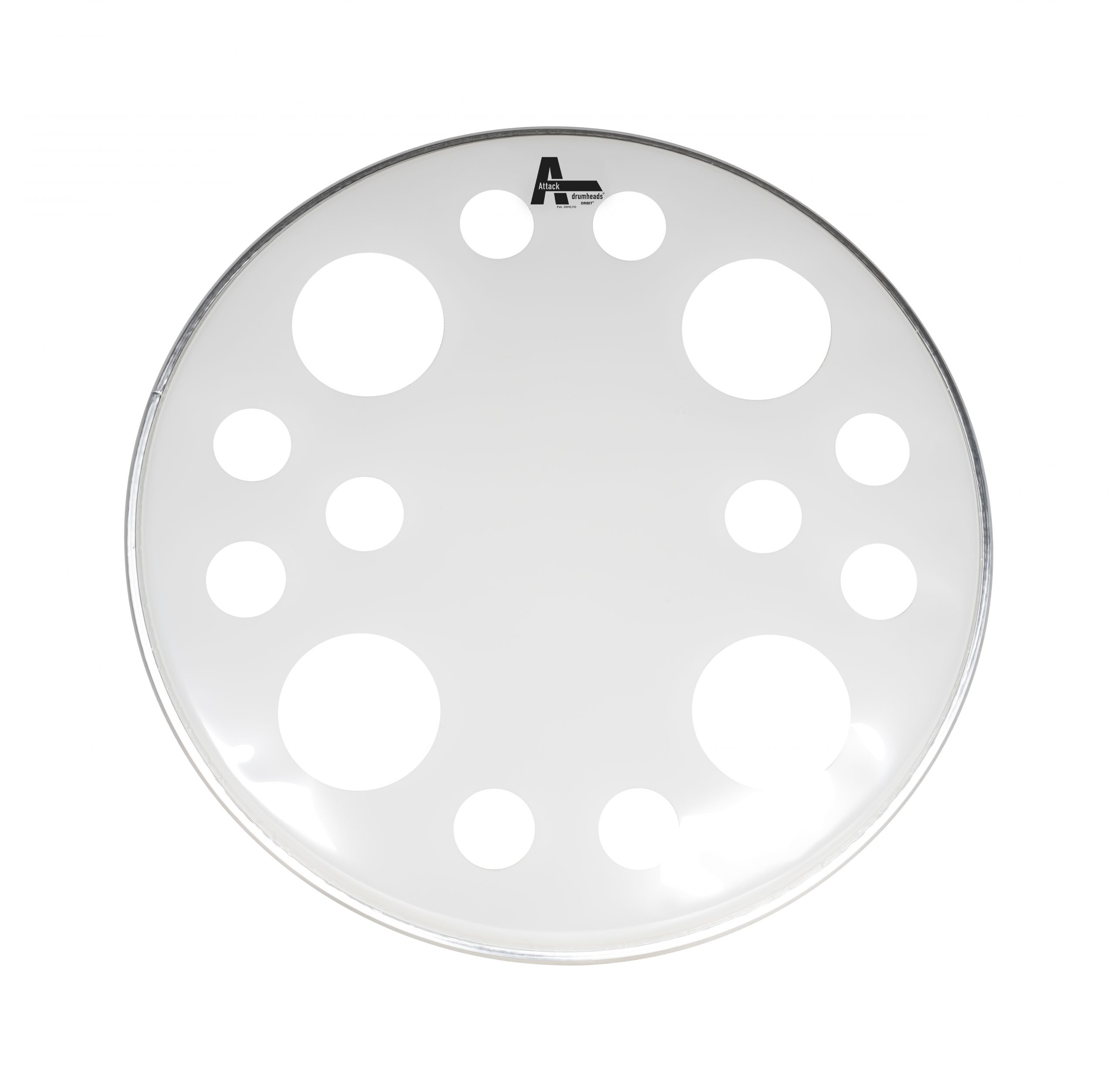 ORBIT2-20 Attack 20" Orbit 2Ply White Batter Bass Drum Head - Image 1