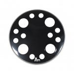 Attack 20" Orbit 2Ply Black Resonant Ported Bass Drum Head