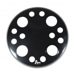 Attack 22" Orbit 2Ply Black Resonant Ported Bass Drum Head
