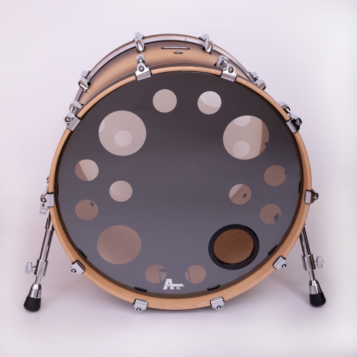 Attack 20" Orbit 2Ply Black Resonant Ported Bass Drum Head