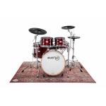 DRUMnBASE SOUND STAGE - PERSIAN WORN RED 150 X 130CM - Image 2