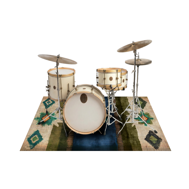 DRUMnBASE Earthing Drum Rug - Blue - 185 x 160cm - Image 2