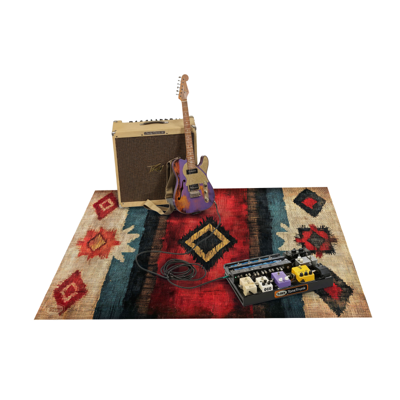 DRUMnBASE Earthing Drum Rug - Red - 185 x 160cm - Image 3