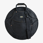 TACKLE ZIPPERLESS 24" BLACK CANVAS CYMBAL CASE WITH SHOULDER STRAP