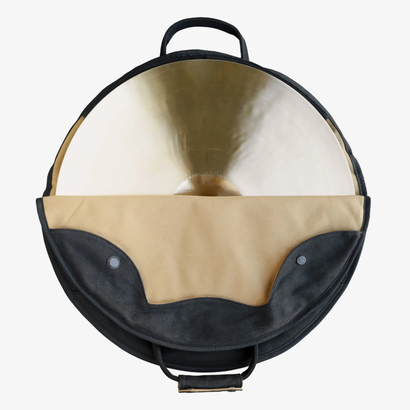 TACKLE ZIPPERLESS 22" BLACK CANVAS CYMBAL CASE WITH SHOULDER STRAP - Image 2